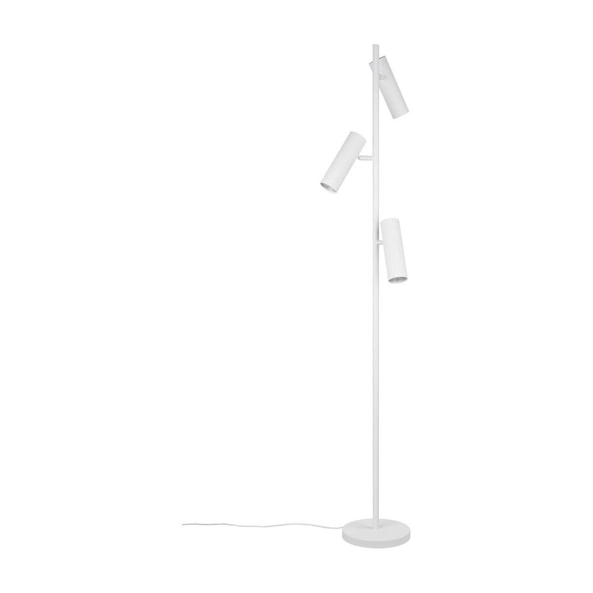 Soka 3 Light Tube Floor Lamp – Matt White