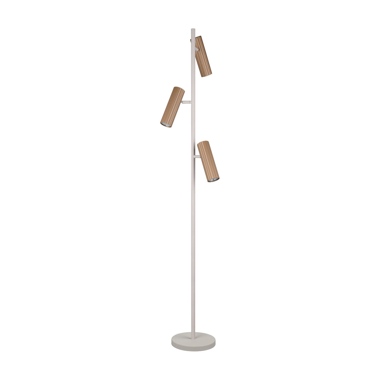 Soka 3 Light Wooden Floor Lamp – Coffee