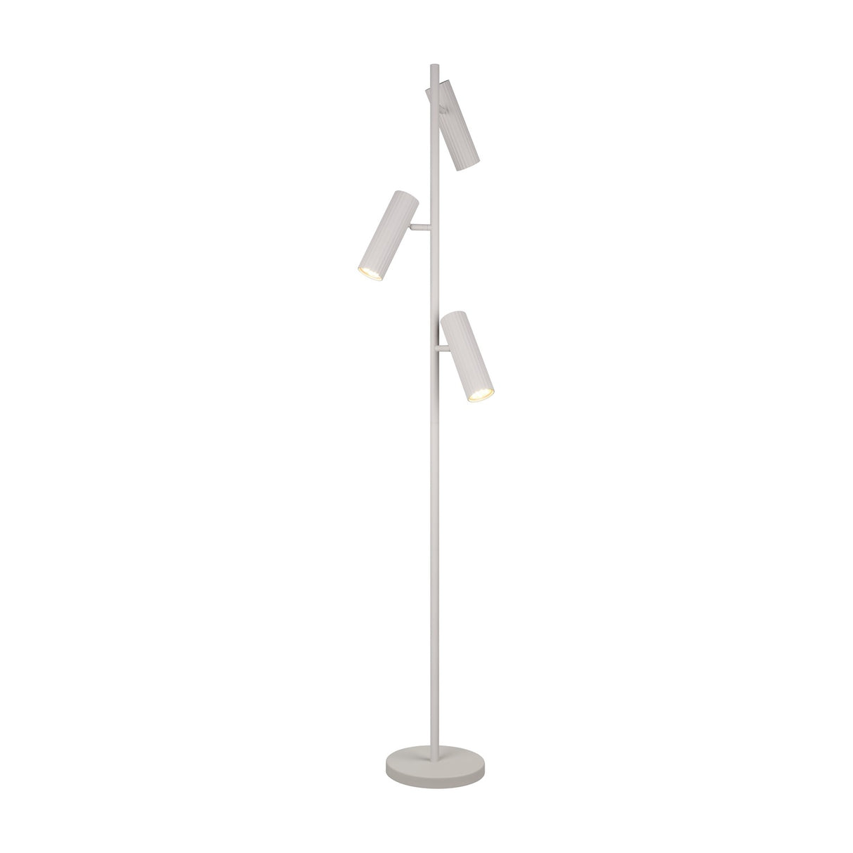 Soka 3 Light Tube Floor Lamp – Warm Grey