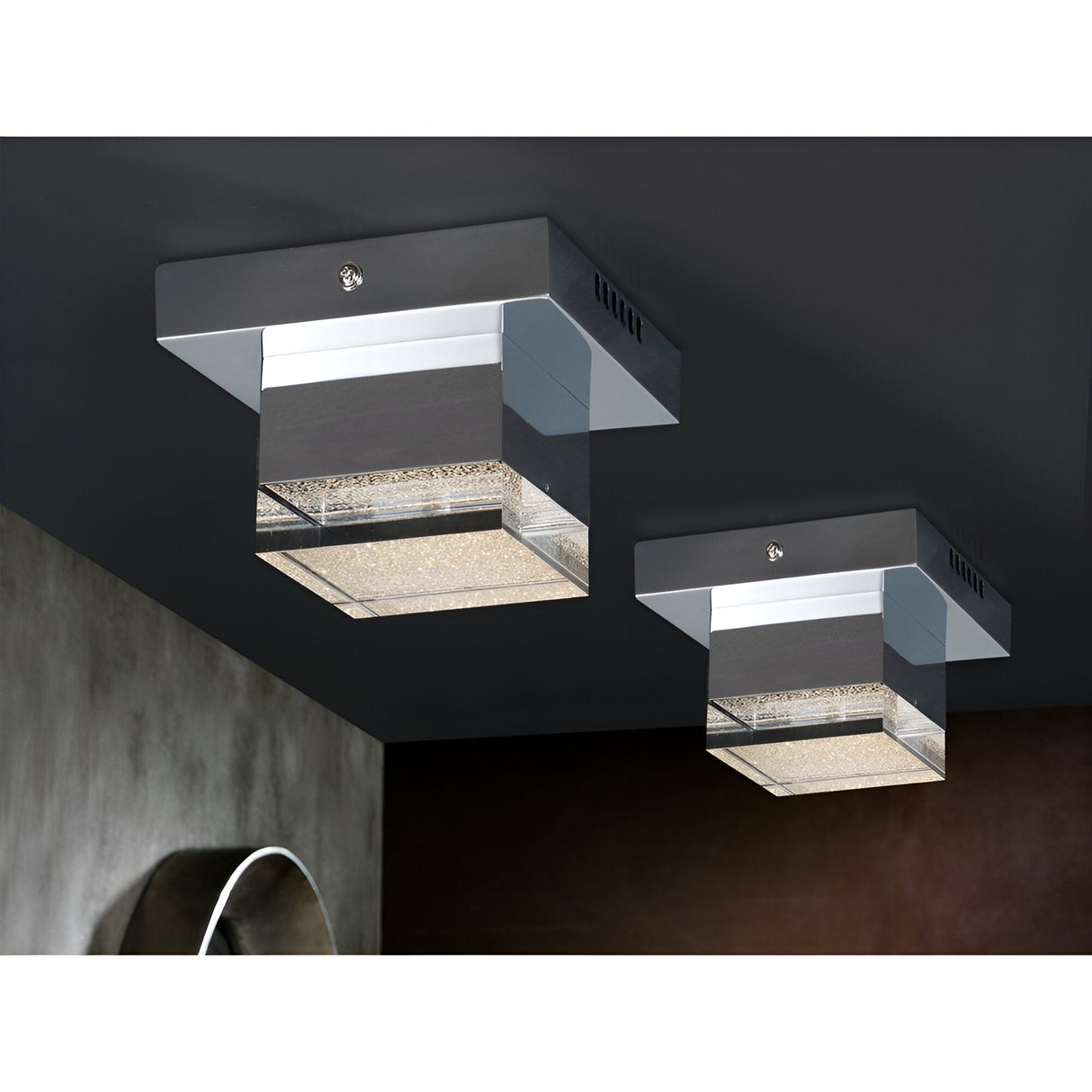 Prisma LED Flush Light 4W 3000K - Grey