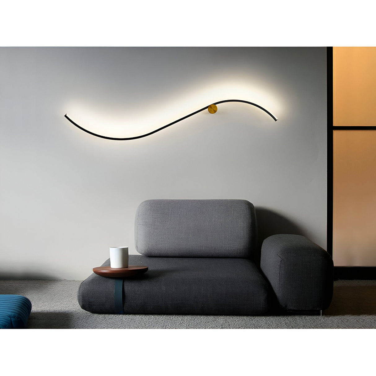 Siloe LED Wall Light 13W 3000K - Black/Gold