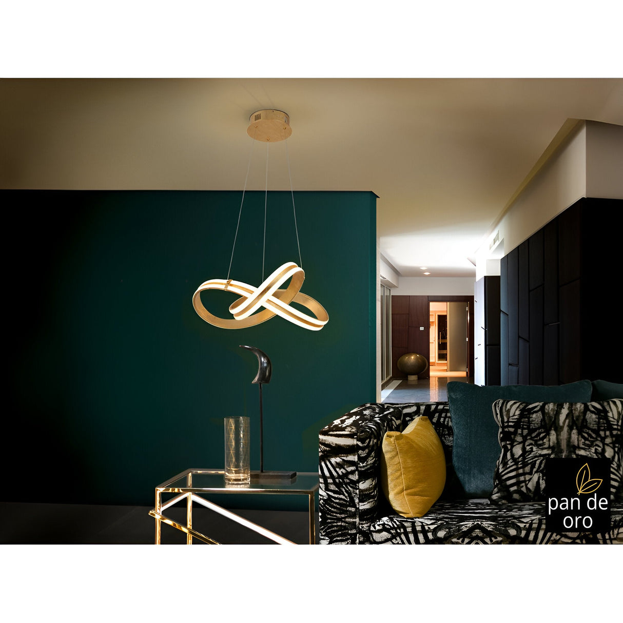 Lazas LED Suspension Light 56W 3000K - Brushed Gold