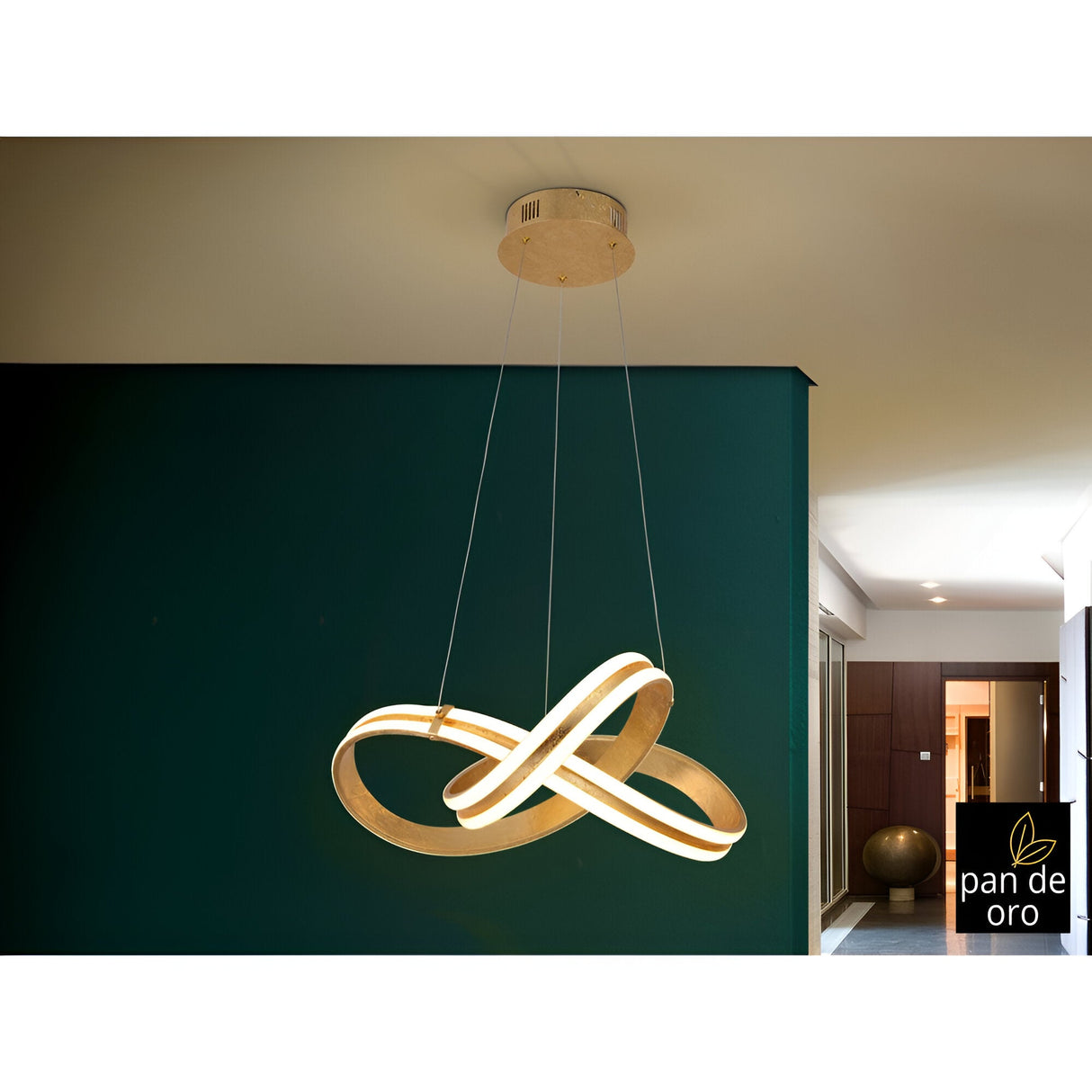 Lazas LED Suspension Light 56W 3000K - Brushed Gold