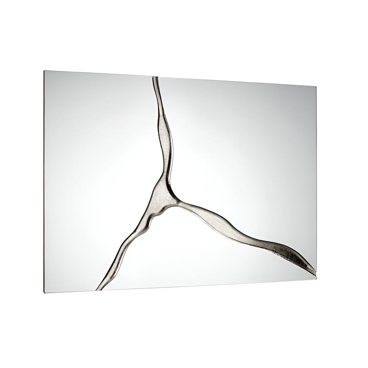Surcos Rectangle Wall Mirror Silver - 120x80cm