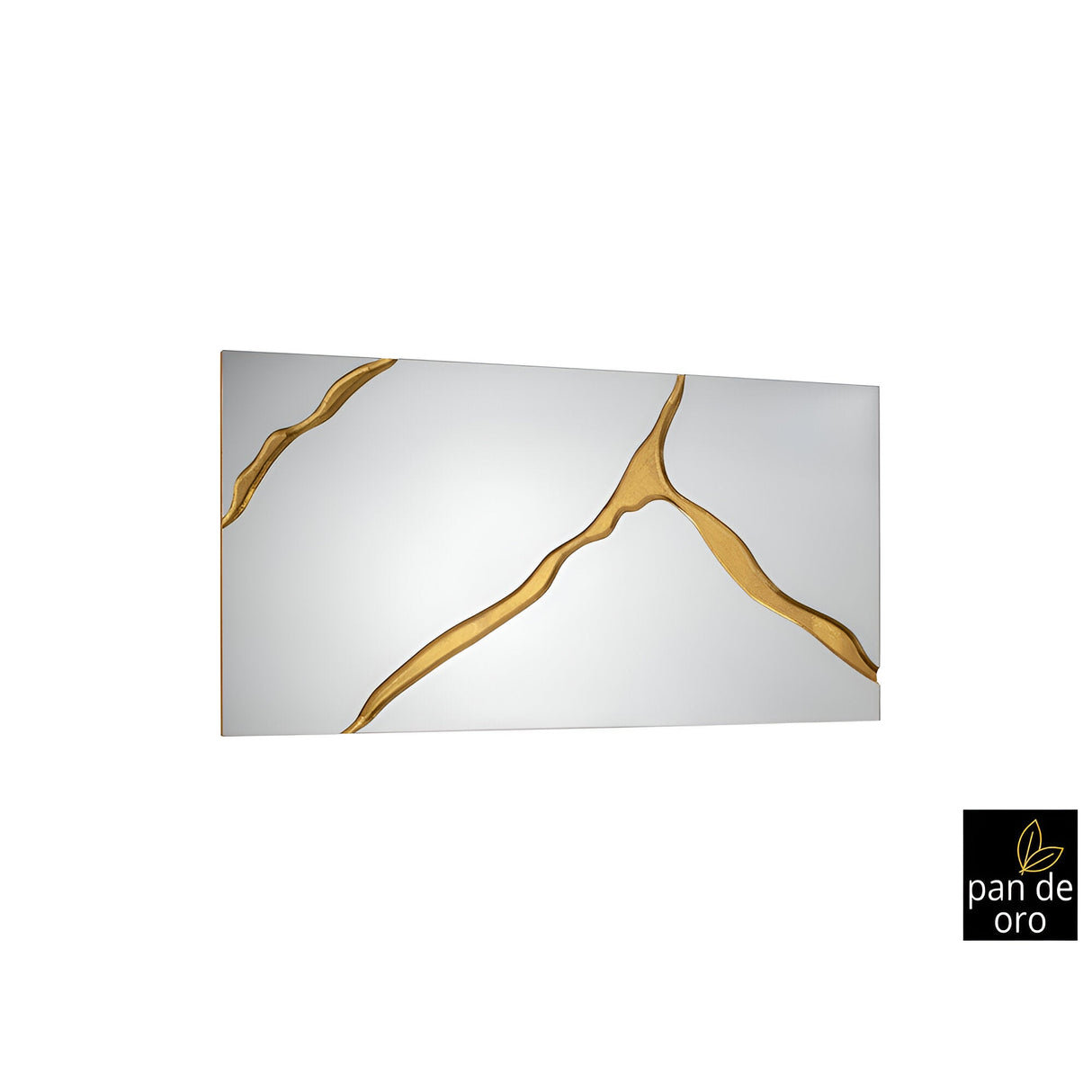 Surcos Rectangle Wall Mirror Gold - 180x80cm