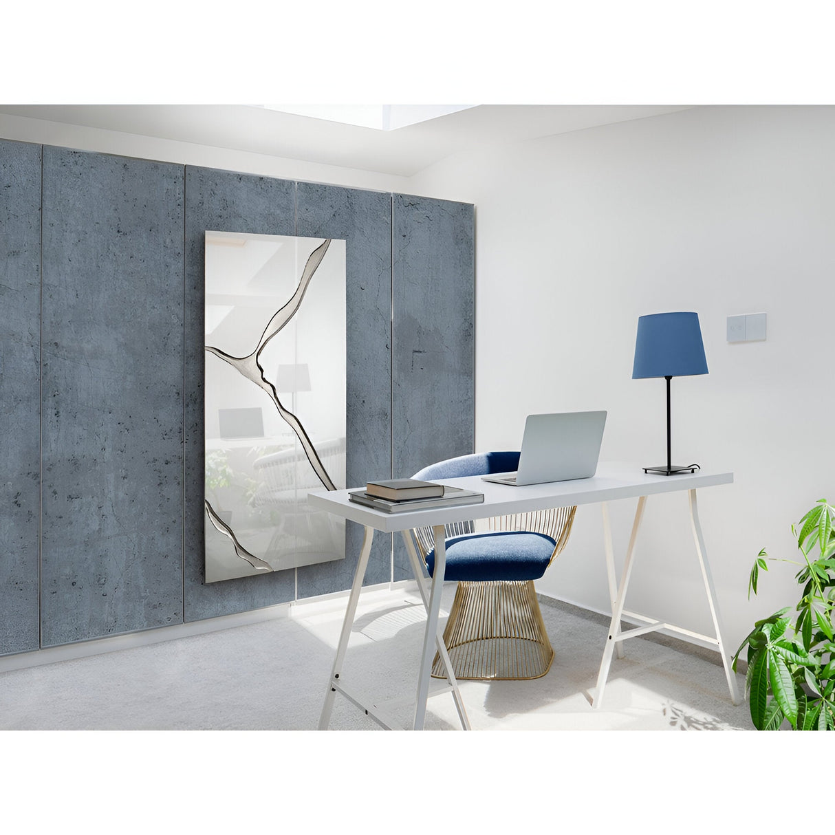 Surcos Rectangle Wall Mirror Silver - 180x80cm