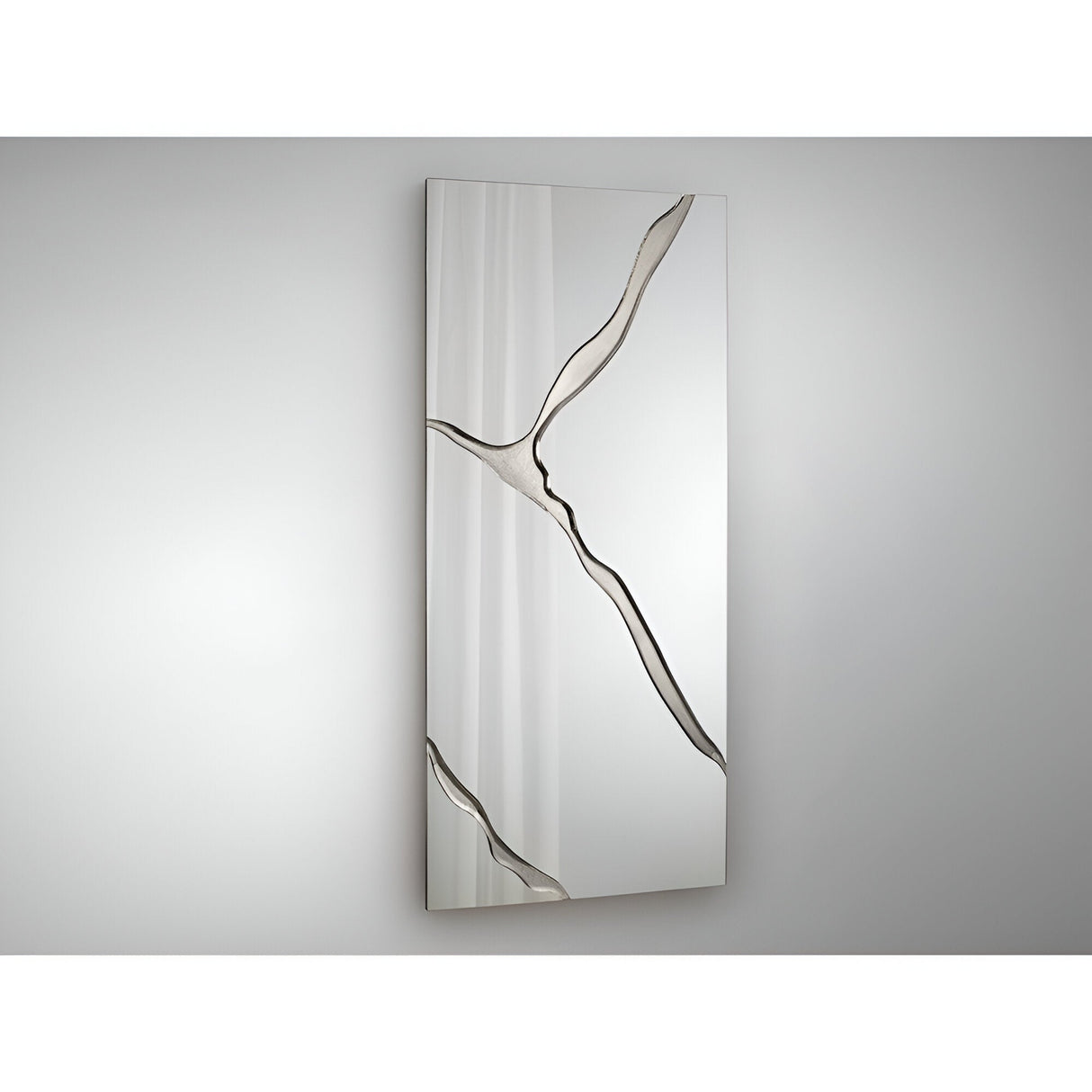 Surcos Rectangle Wall Mirror Silver - 180x80cm
