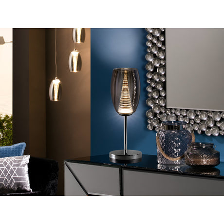 Nebula Glass LED Table Lamp 5W 3000K - Black