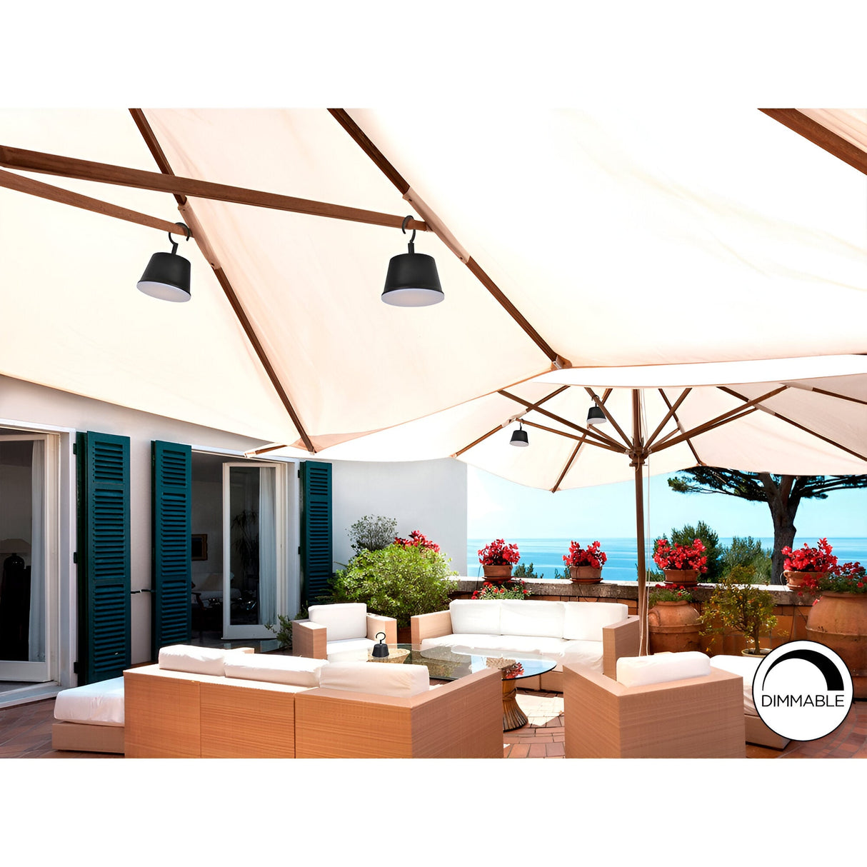 Cuco Outdoor LED Table Lamp 3W 3000W - Black