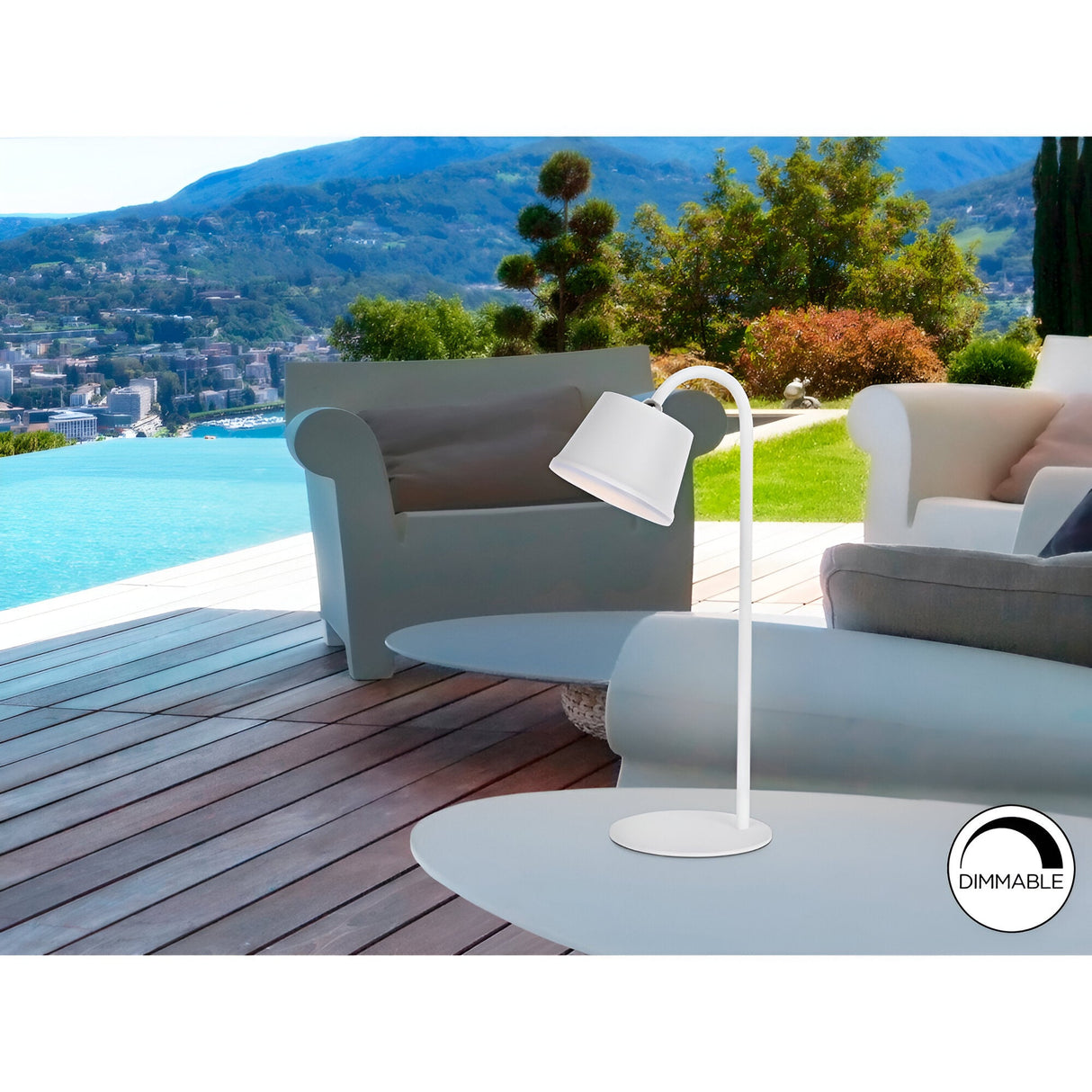 Cuco Outdoor LED Table Lamp 3W 3000W - White