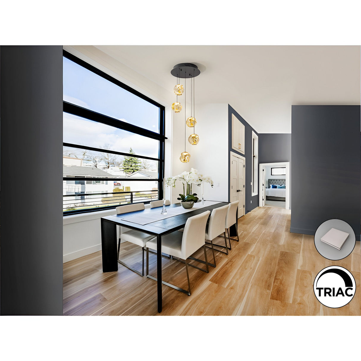 Zaria 5 Light Dimmable LED Cluster Pendant Light 21W 3000K - Gold