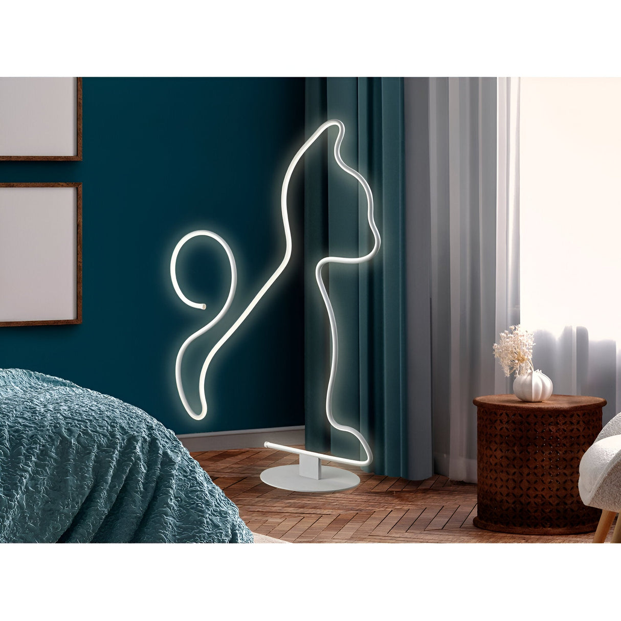 Cat LED Floor Lamp 43W 3000K - White