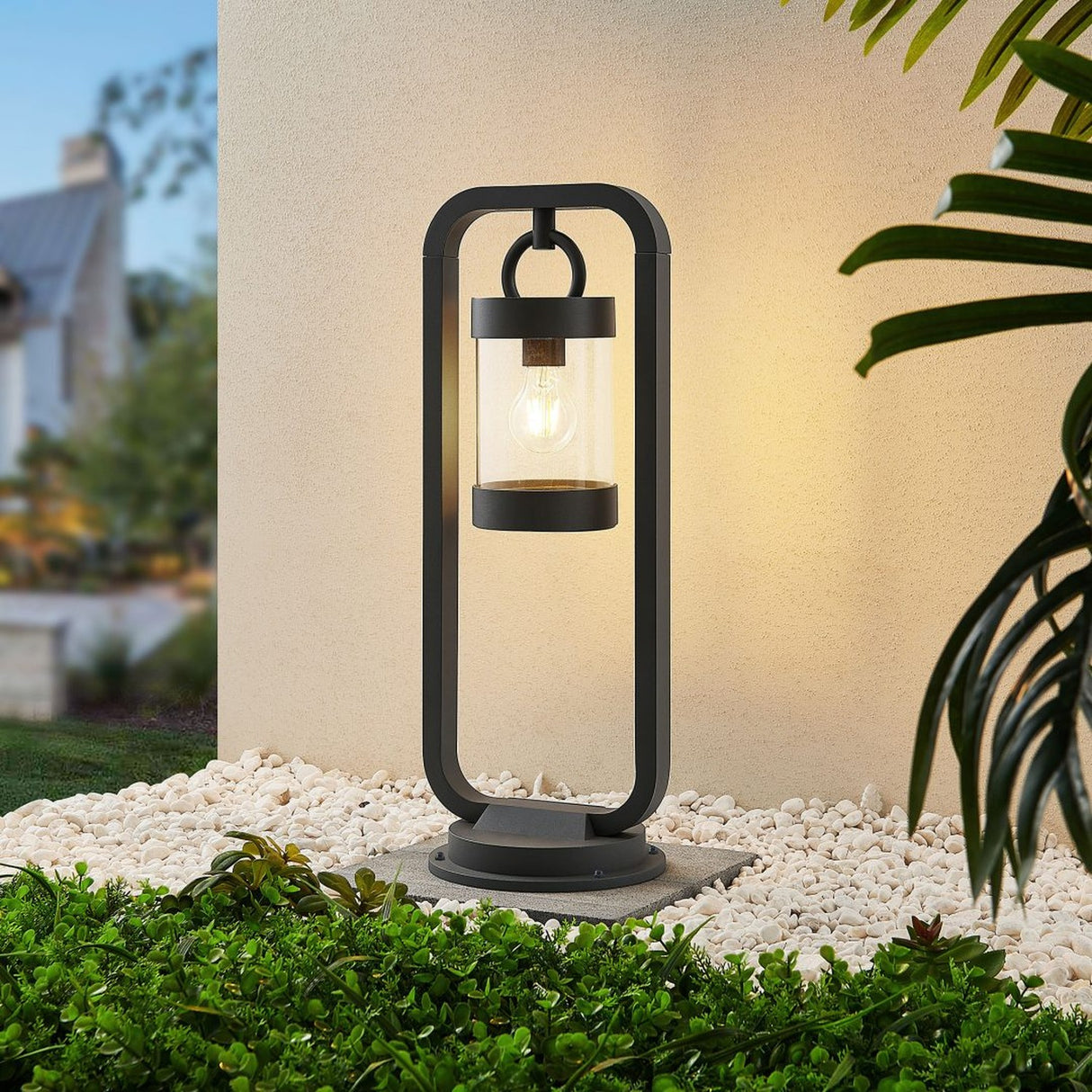 Sambesi Lantern 60cm Outdoor Lamp Post – Anthracite