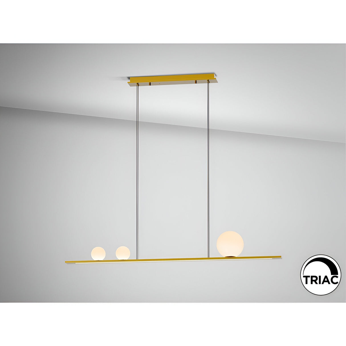 Mila Dimmable LED Linear Suspension Light 31W 3000K - Gold