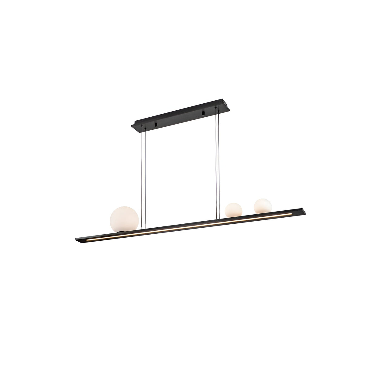 Mila Dimmable LED Linear Suspension Light 31W 3000K - Black