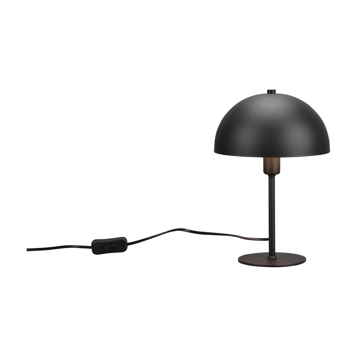 Nola Dome 30cm Table Lamp – Black & Bronze