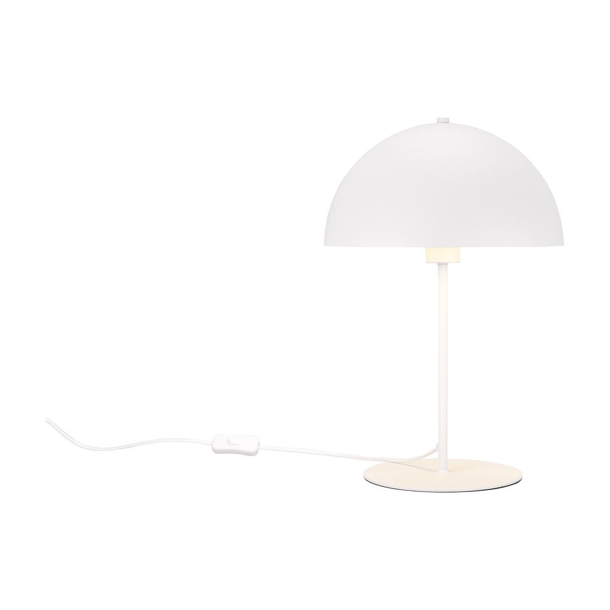 Nola Dome 45cm Table Lamp – Matt White