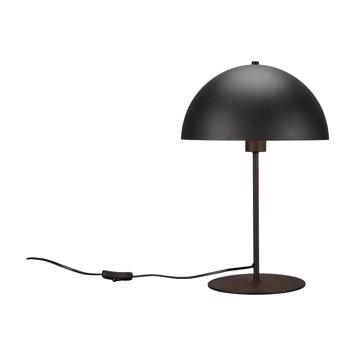 Nola Dome 45cm Table Lamp – Black & Bronze