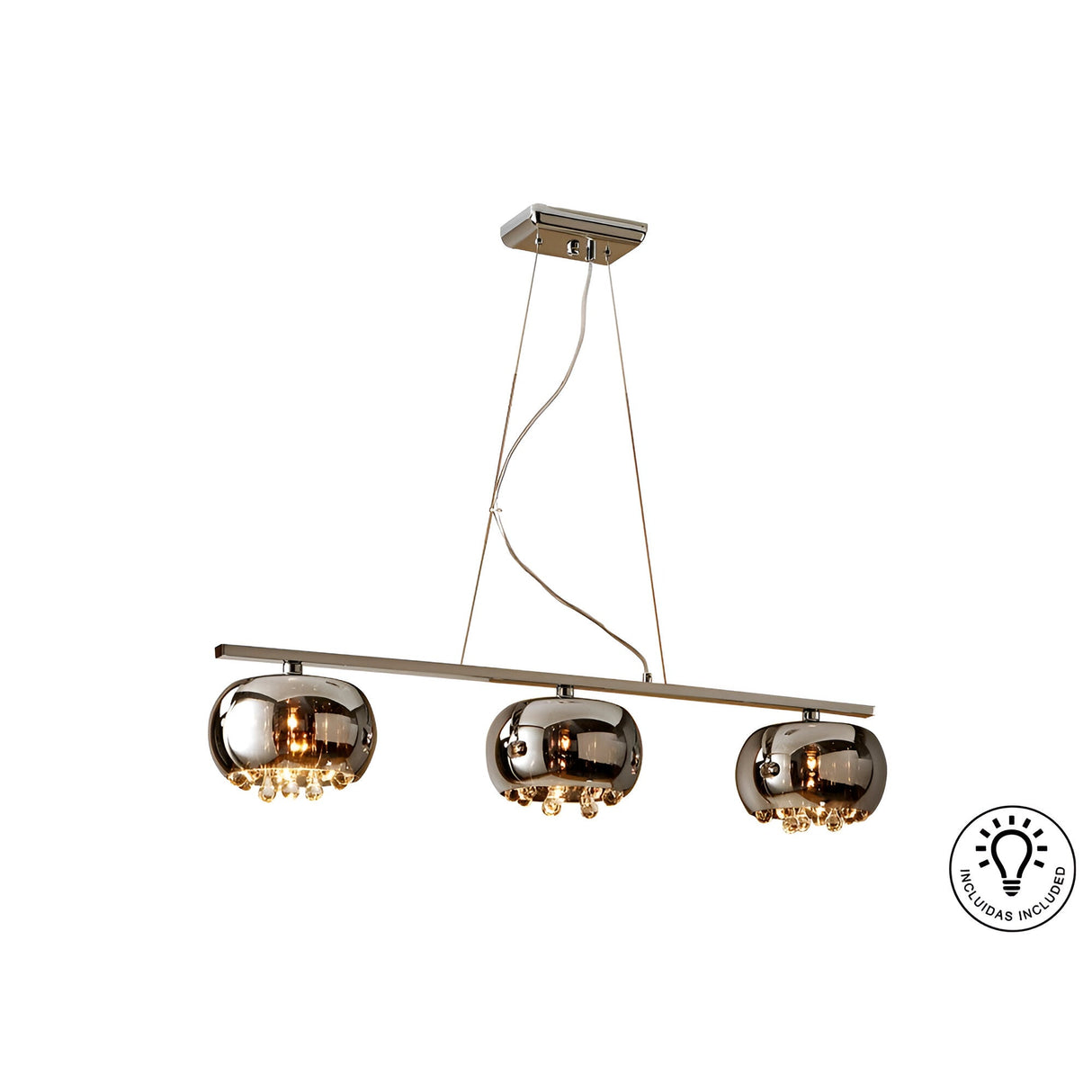 Argos 9 Light Island Suspension - Brown