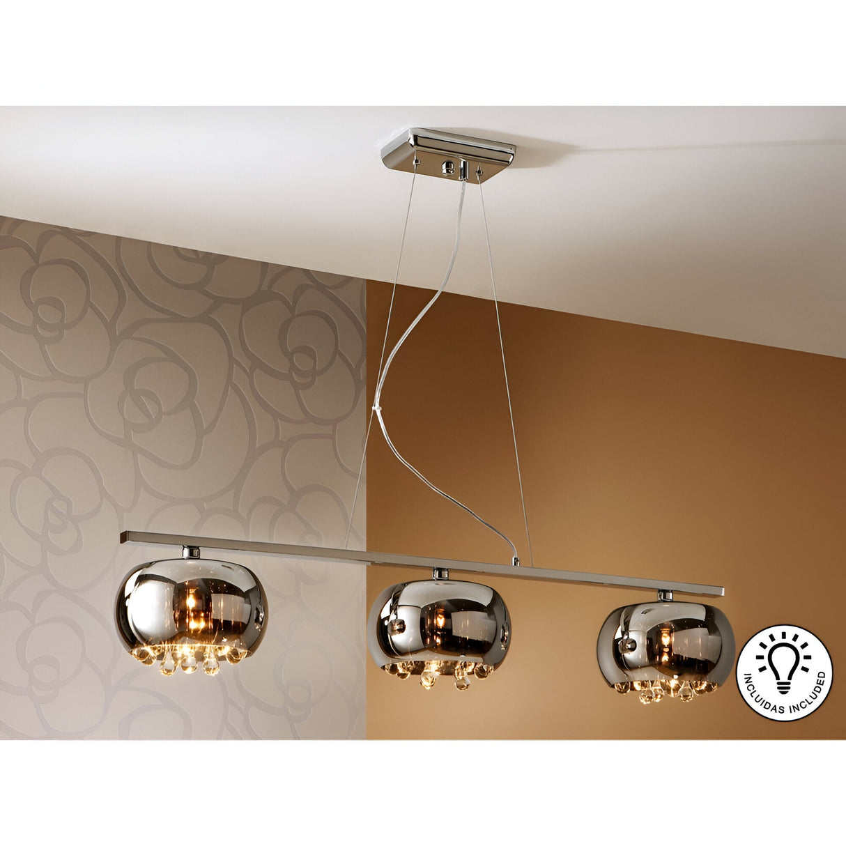 Argos 9 Light Island Suspension - Brown