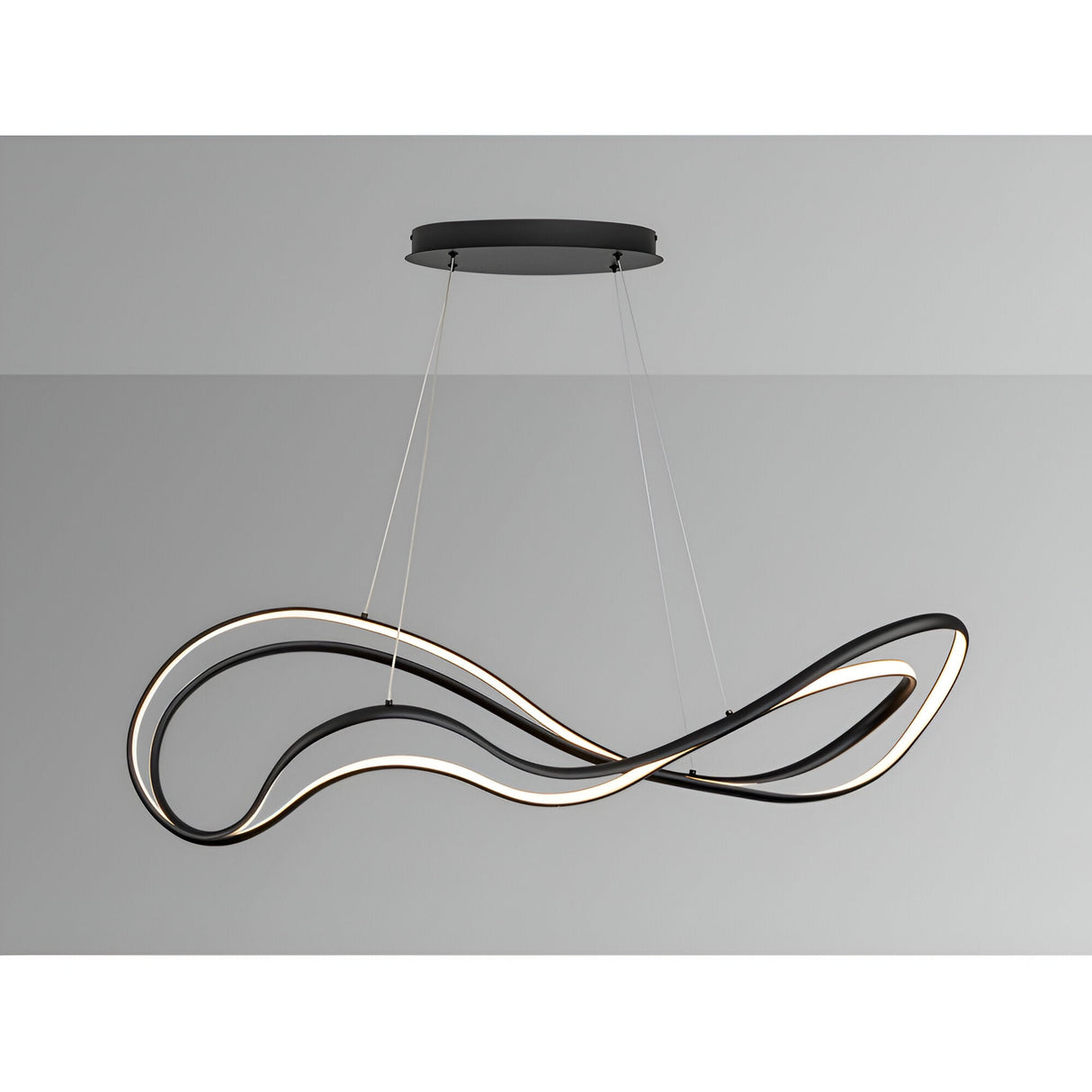 Danza Dimmable LED Suspension Light 75W 3000K - Black