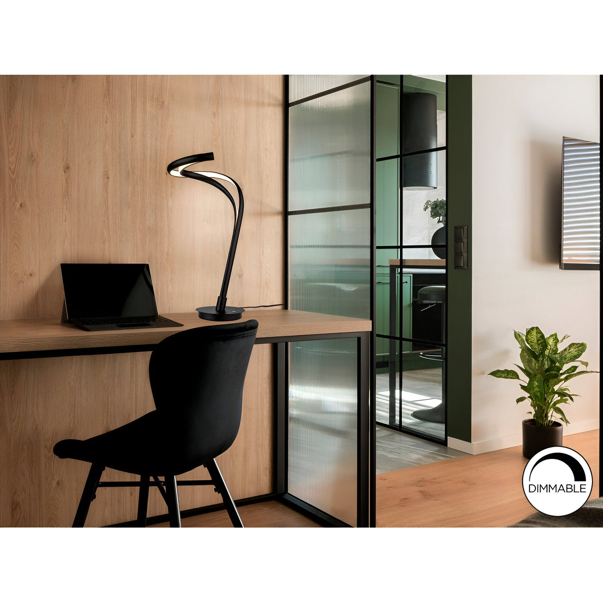 Danza LED Large Table Lamp 21W 3000W - Black