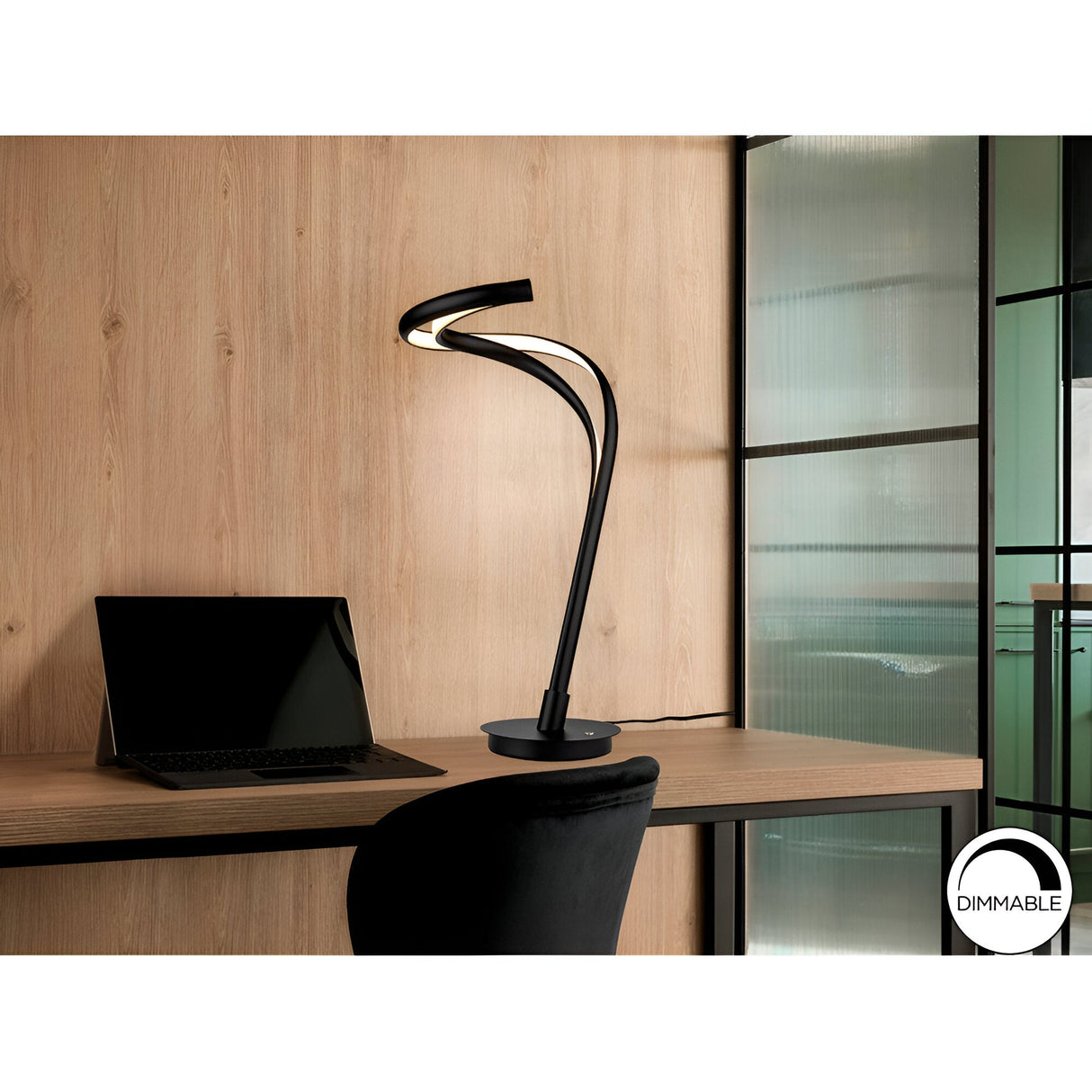 Danza LED Large Table Lamp 21W 3000W - Black