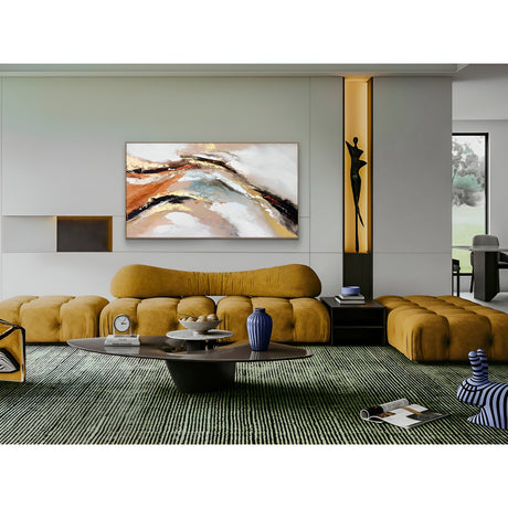 Gestos Warm Brush Movement Acrylic Painting – 100x180cm