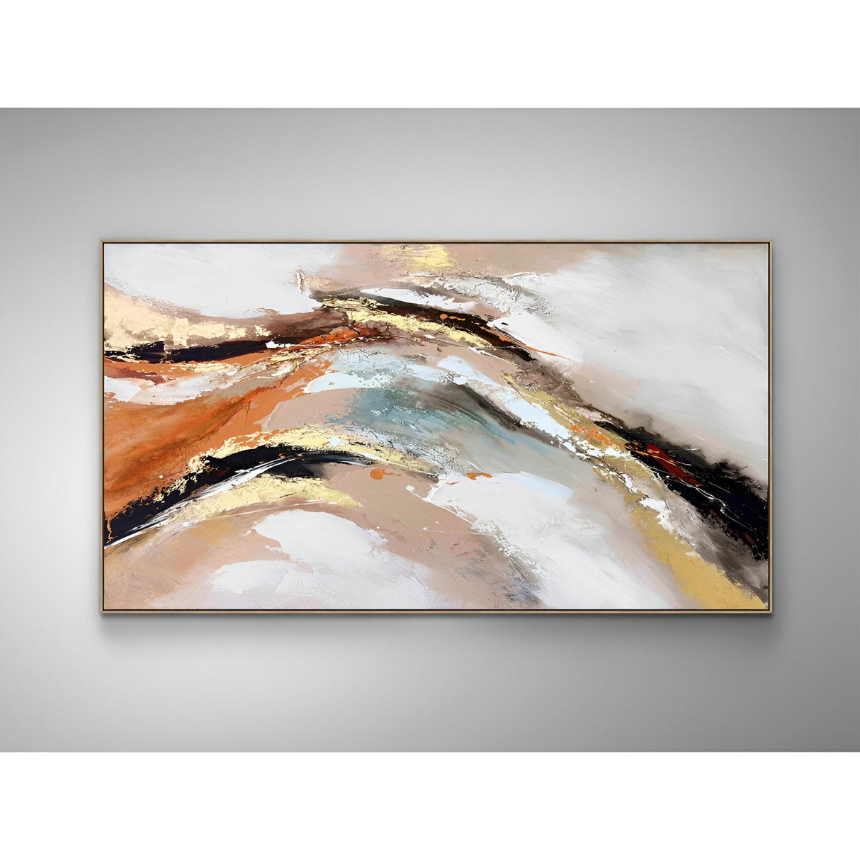 Gestos Warm Brush Movement Acrylic Painting – 100x180cm