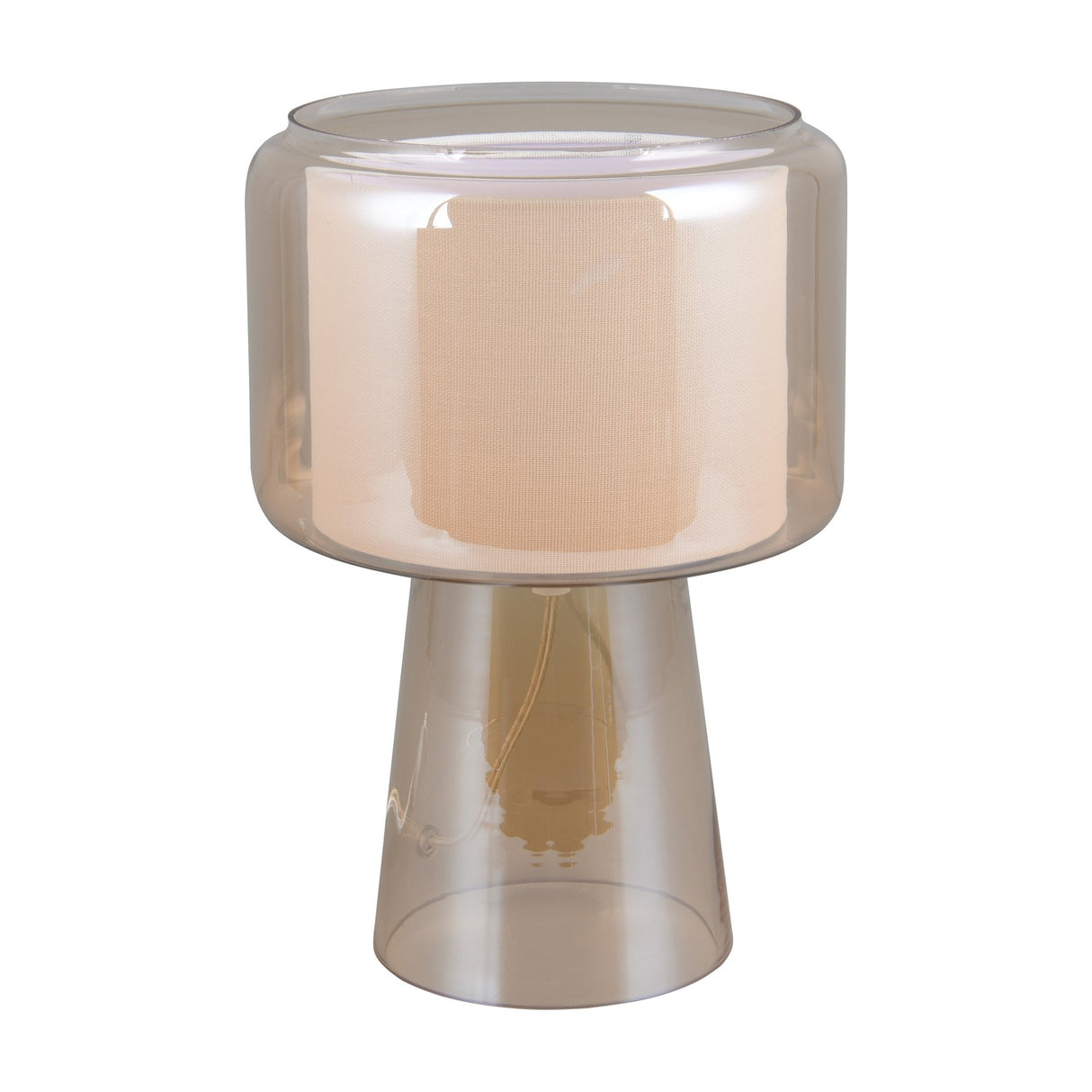 Rocka Glass Table Lamp – Amber