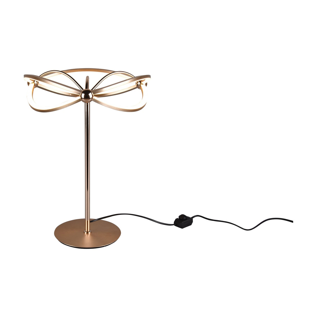 Charivari LED Table Lamp – Satin Brass