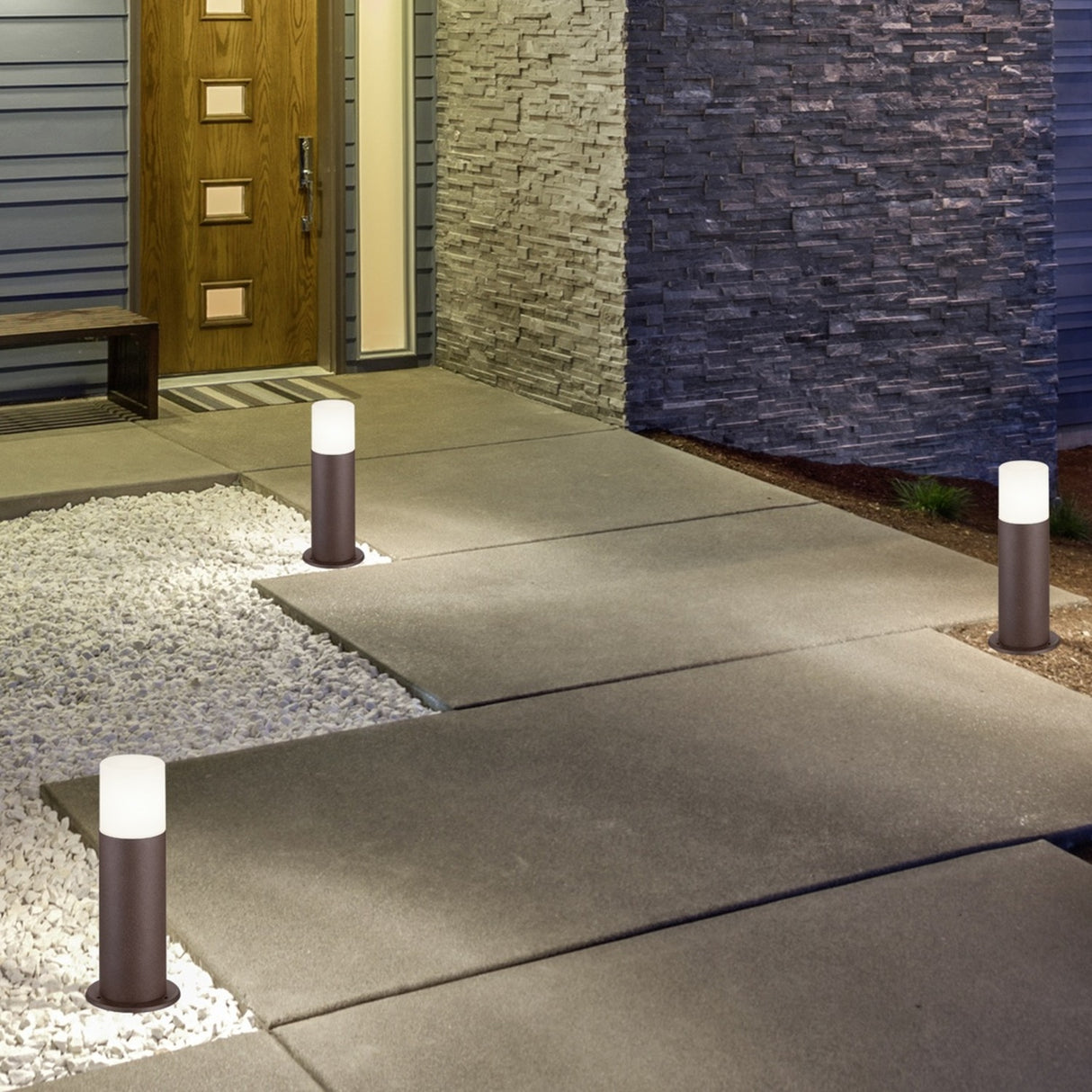 Hoosic 30cm Outdoor Lamp Post – Rust