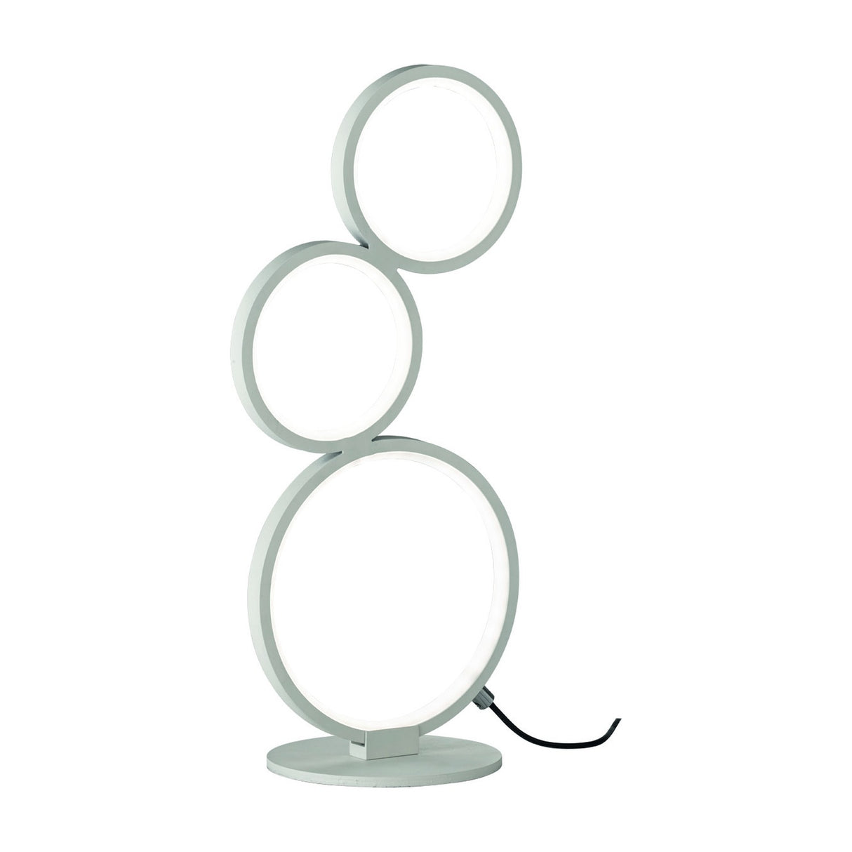 Rondo 3 Light LED Table Lamp – Matt White