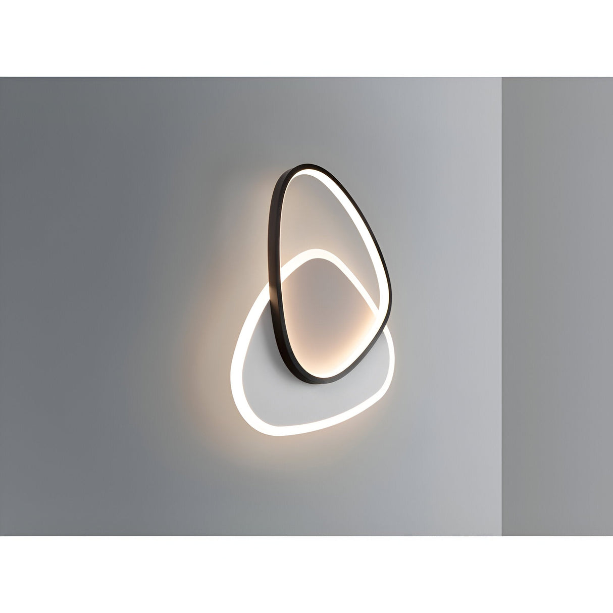 Romo LED Wall/Flush Ceiling Light 28W 3000K - White/Black