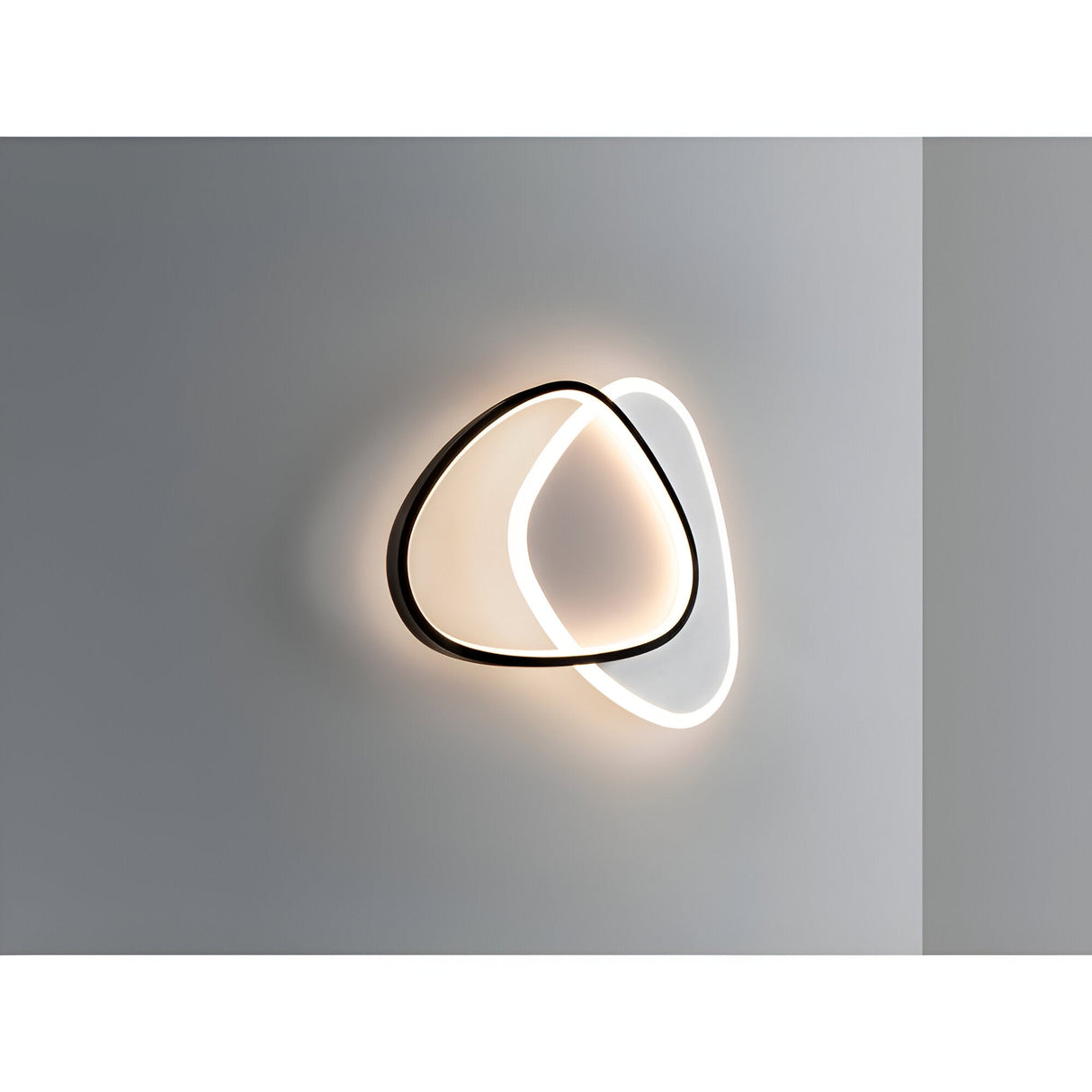 Romo LED Wall/Flush Ceiling Light 28W 3000K - White/Black
