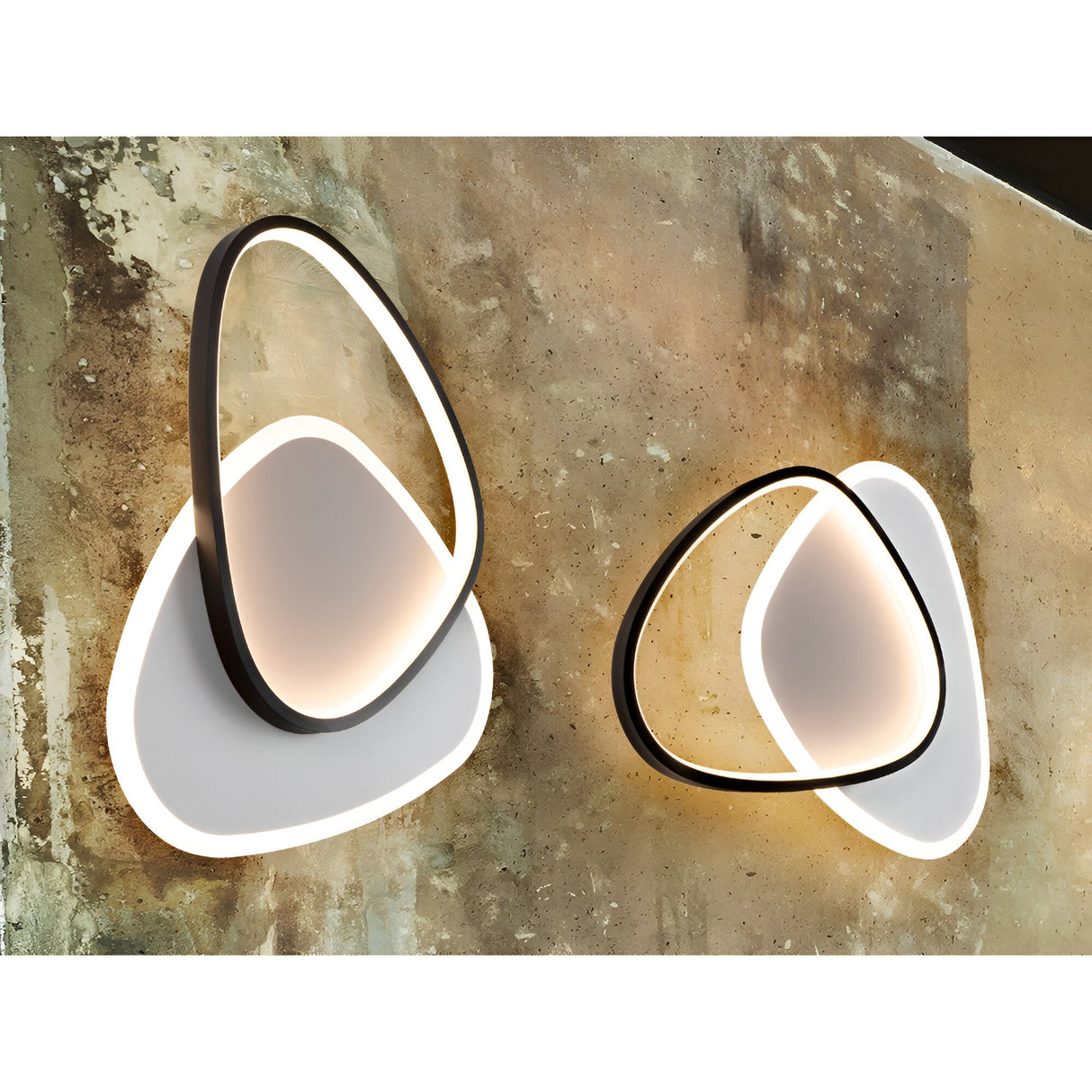 Romo LED Wall/Flush Ceiling Light 28W 3000K - White/Black