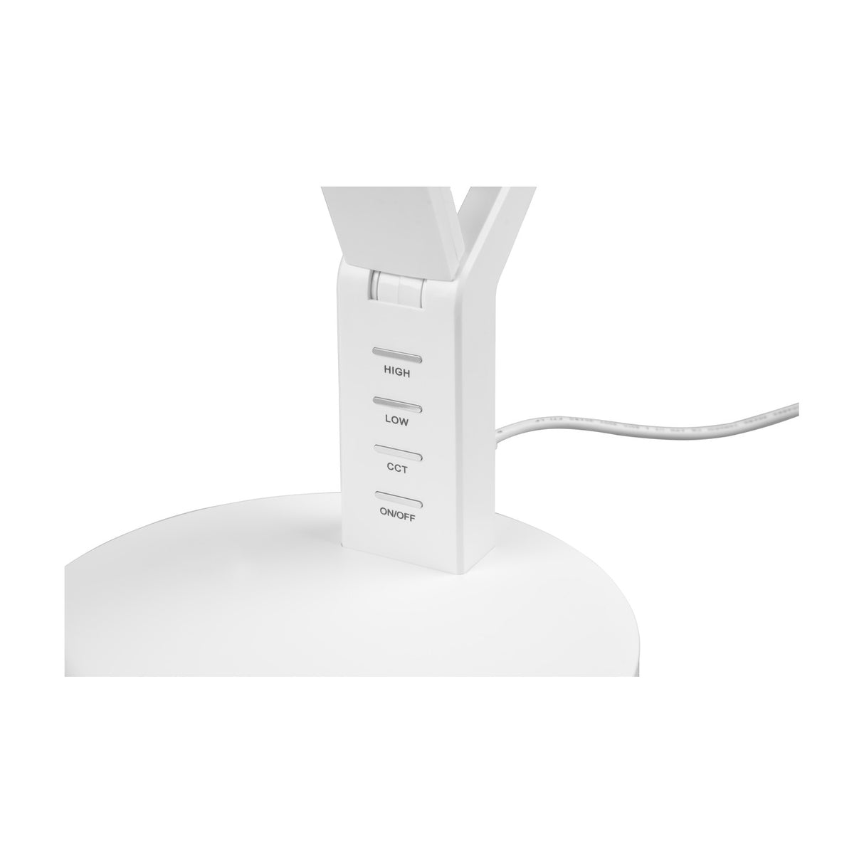 Ava LED USB Dome Table Lamp – Matt White