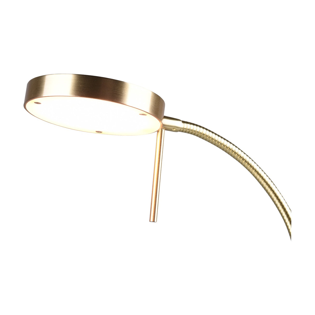Monza LED Disc Table Lamp – Satin Brass