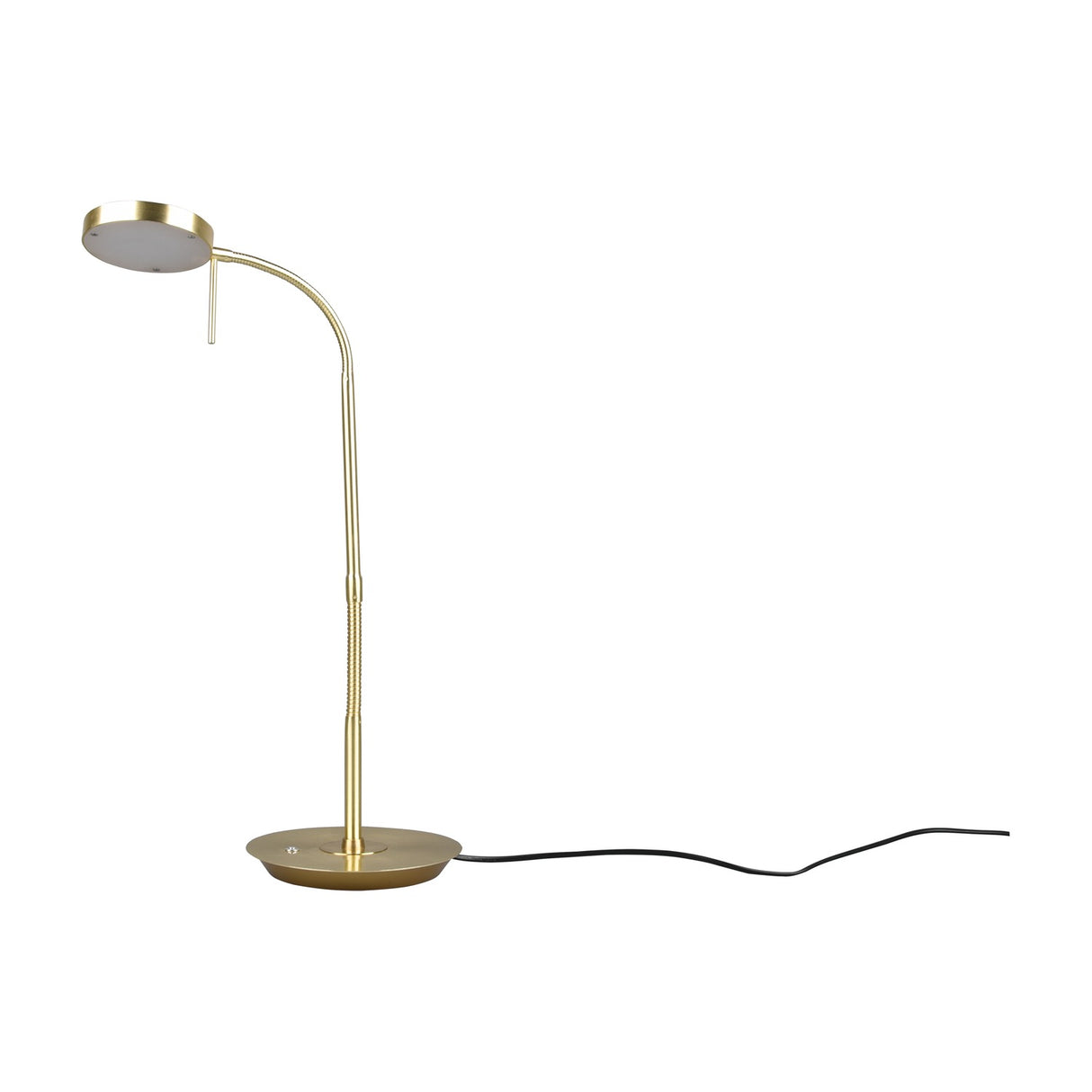 Monza LED Disc Table Lamp – Satin Brass
