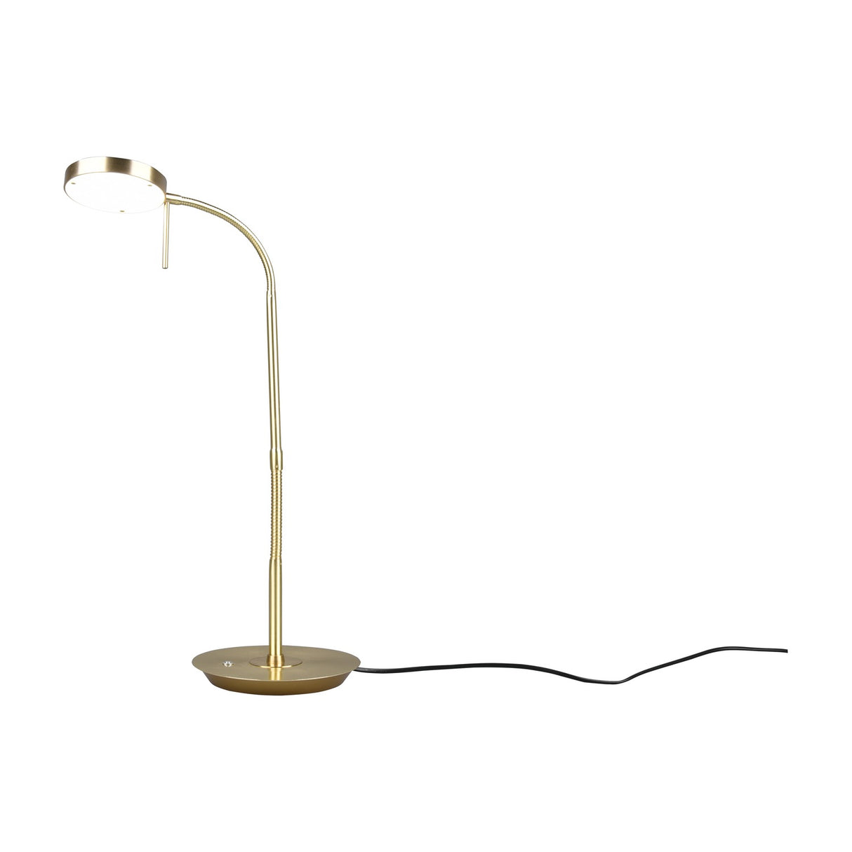 Monza LED Disc Table Lamp – Satin Brass