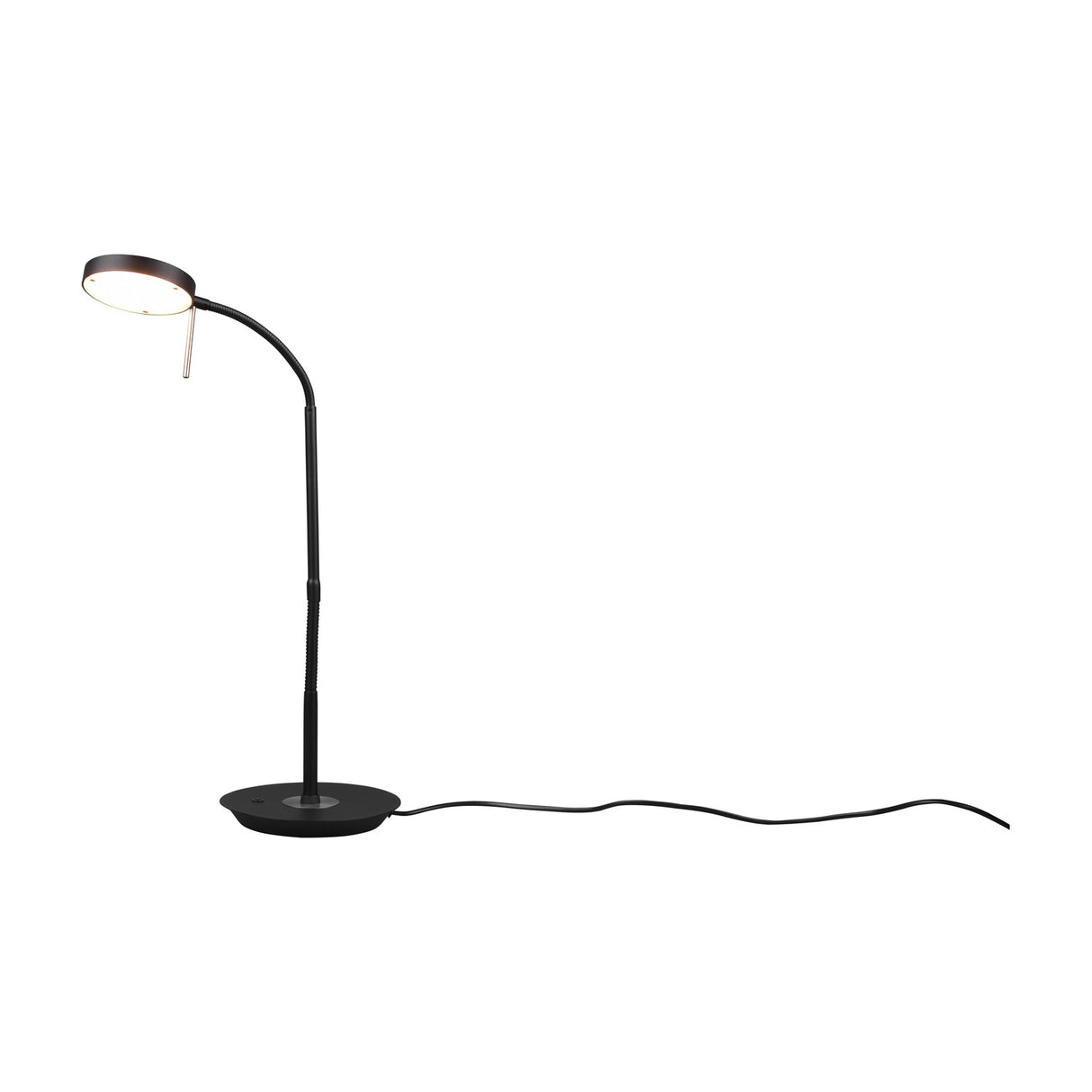 Monza LED Disc Table Lamp – Matt Black