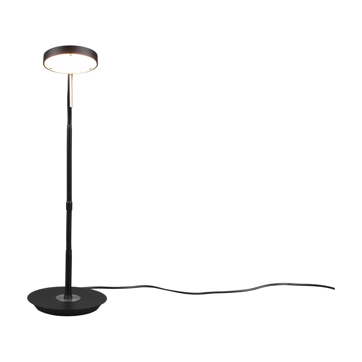 Monza LED Disc Table Lamp – Matt Black