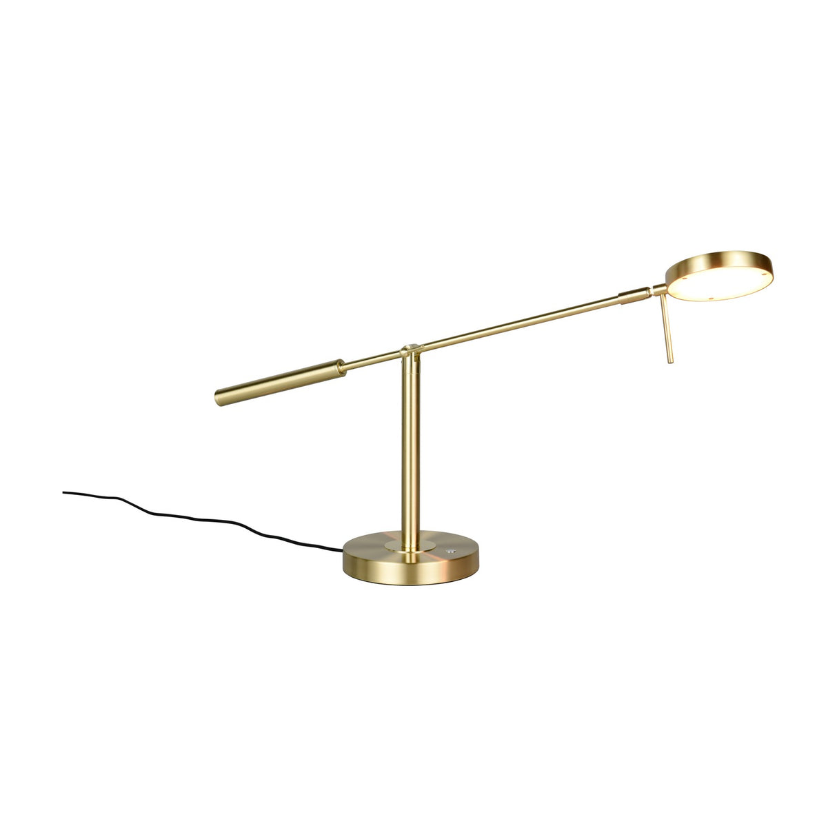 Monza LED Ring Table Lamp – Satin Brass