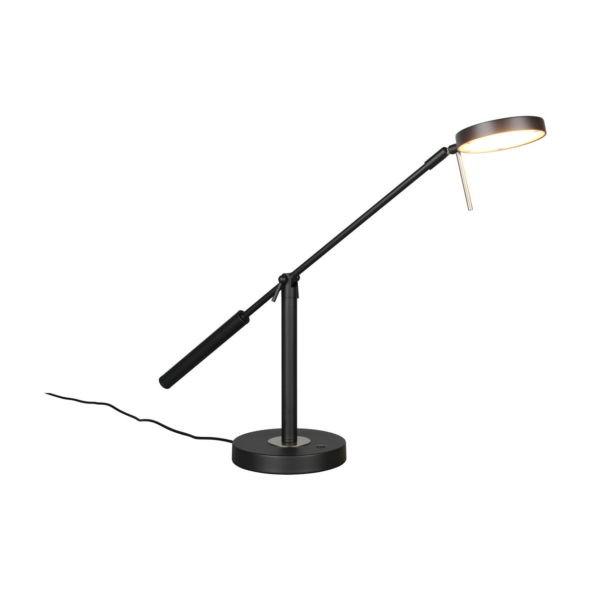 Monza LED Ring Table Lamp – Matt Black