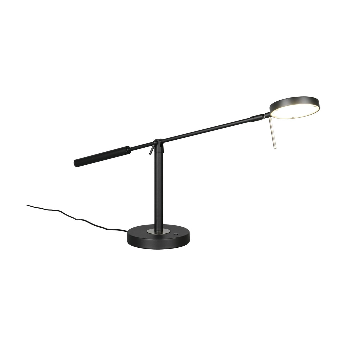 Monza LED Ring Table Lamp – Matt Black