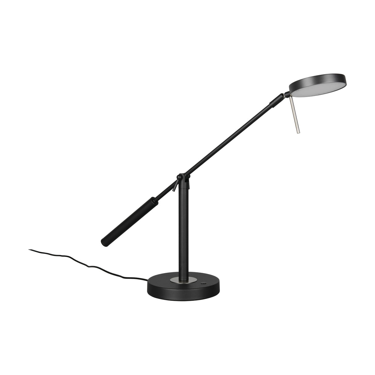 Monza LED Ring Table Lamp – Matt Black