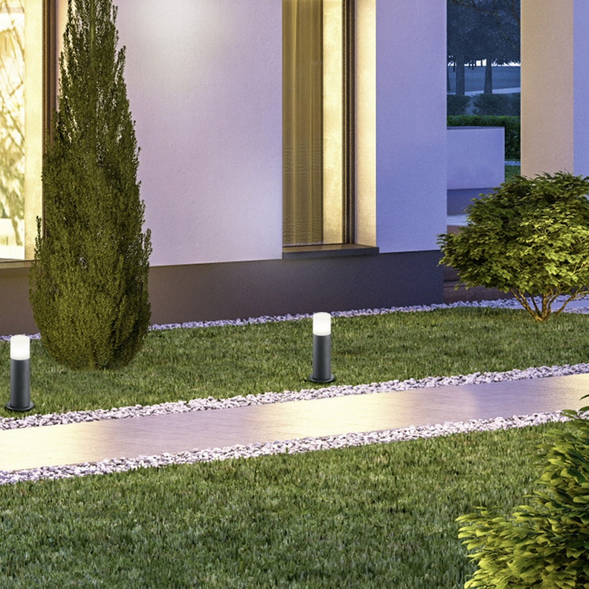 Hoosic 30cm Outdoor Lamp Post – Anthracite