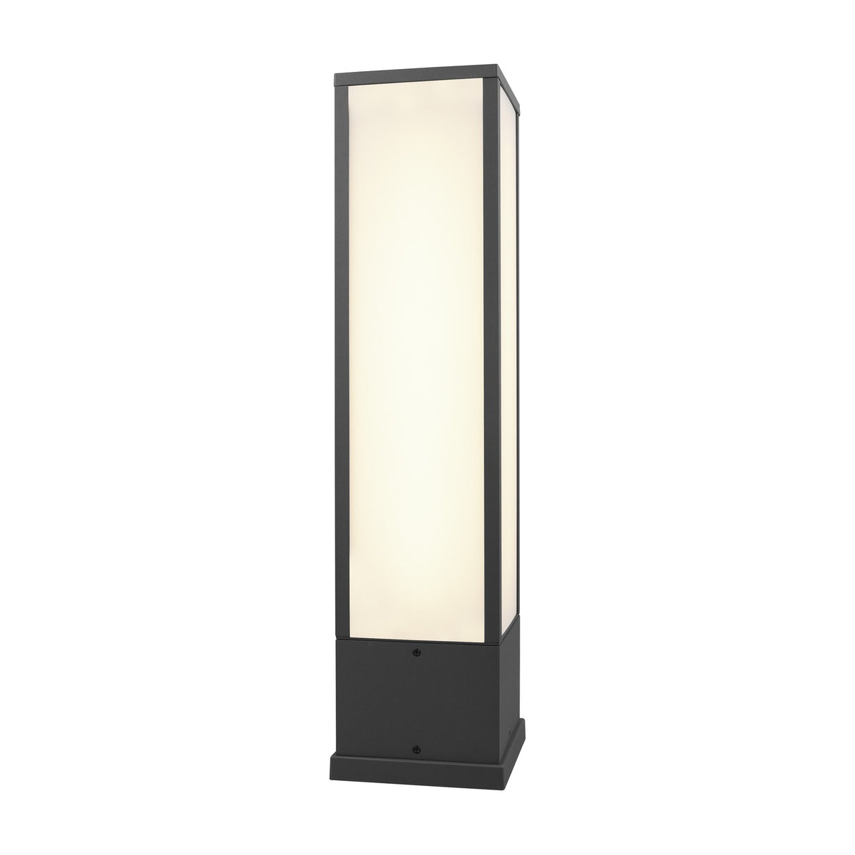 Fuerte LED Square Outdoor Lamp Post – Anthracite