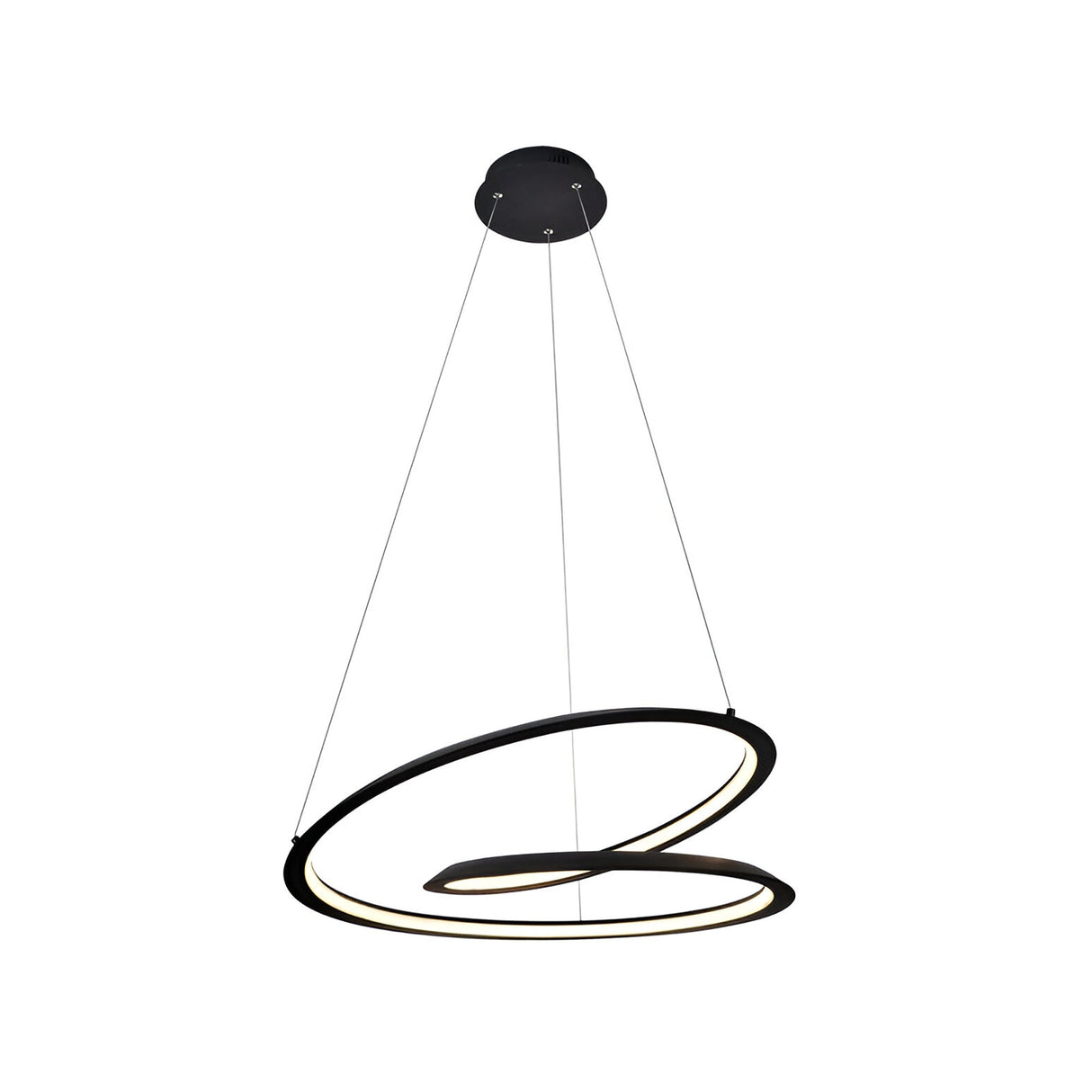 Looping LED Suspension Light 36W 3000K - Black
