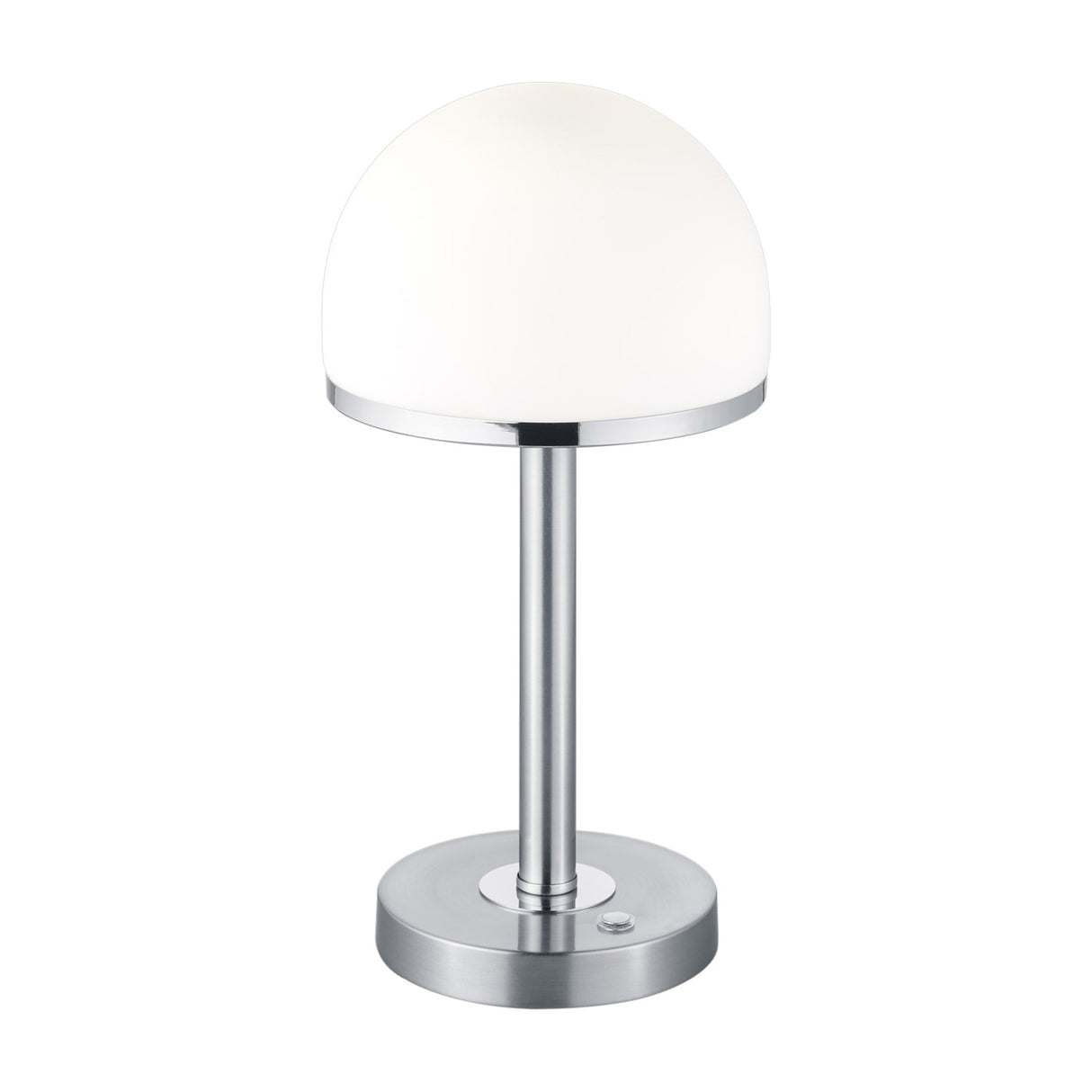 Berlin LED Glass Table Lamp – Satin Nickel